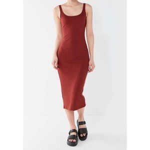 Urban Outfitters Ribbed Bodycon Midi Dress Size Small